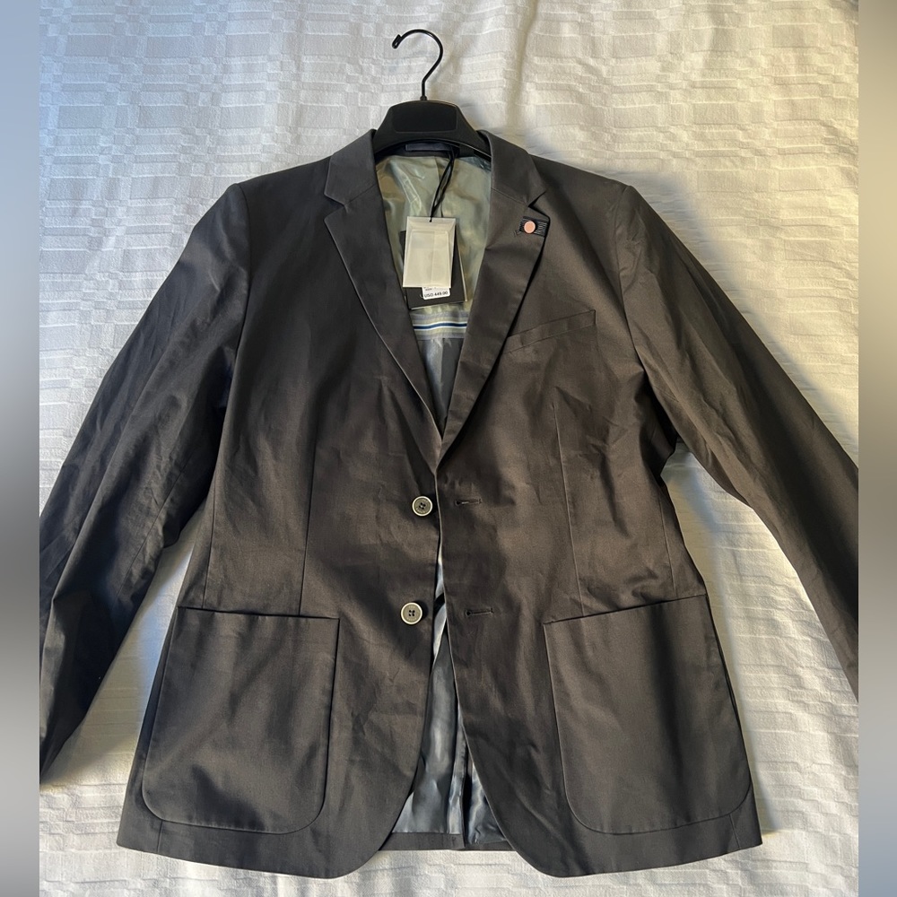 Ted Baker Size 3 Gray Blazer NWT